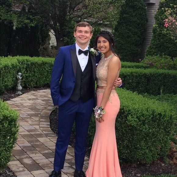 Blush two piece prom dress - Picture 4 of 4